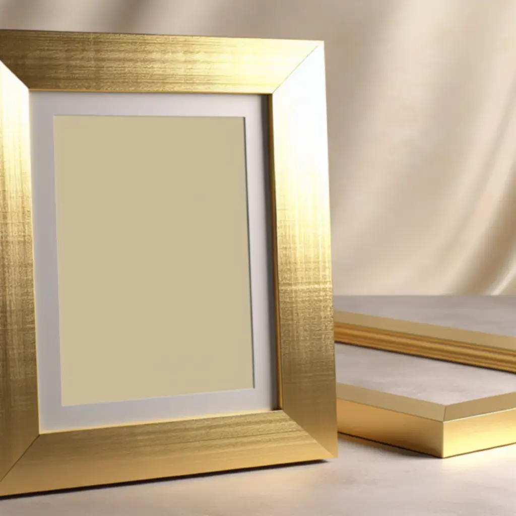 Rama Aurum – szczotkowane złoto 30×40 cm