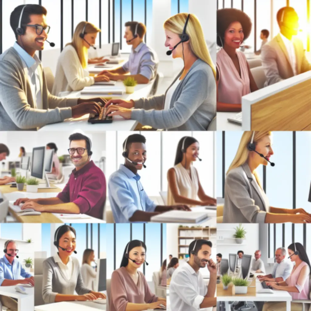 Zespół wsparcia FrameLand w biurze